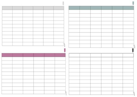 Tabelle Zum Ausdrucken Blanko Pdf A Helpfully De