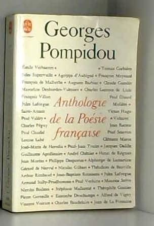 Georges Pompidou Anthologie De La Po Sie Fran Aise Georges Pompidou