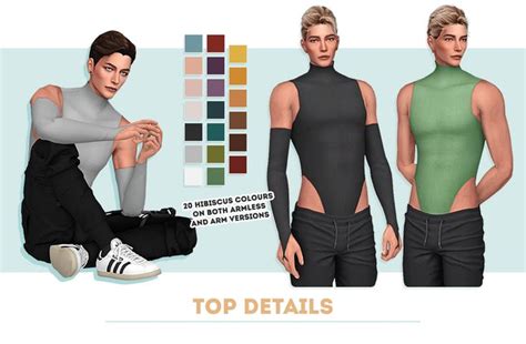 Thirst Top Solistair Sims Men Clothing Sims Male Clothes