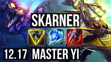 SKARNER Vs YI JNG Rank 2 Skarner 14 2 7 Legendary 600 Games