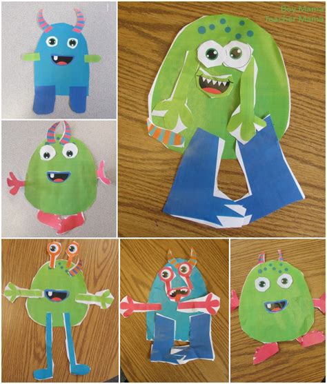 Teacher Mama Printable Build A Monster Activity From Somewhat Simple