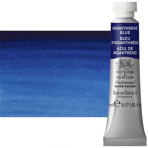 Winsor And Newton Professional Watercolor Indanthrene Blue 5ml Tube