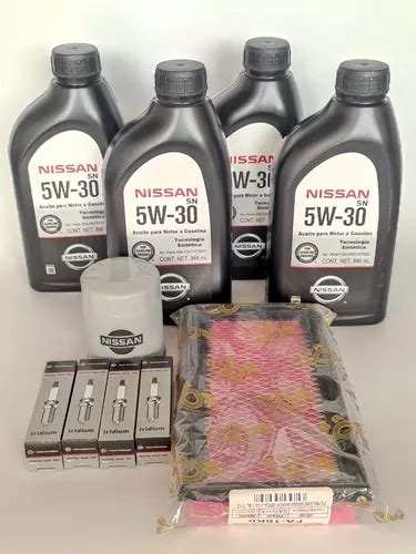 Kit Afinación Aceite Nissan Sintético Versa March Original Envío gratis