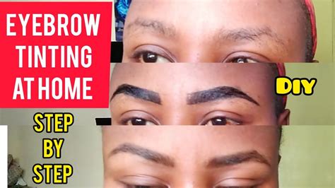 How To Eyebrow Tinting At Homestep By Step Youtube