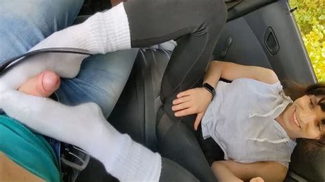 Tranny Girl Gives Sock Footjob After Sport Cumshot On Her Hot Leggings Ass Shemale Porn Xhamster