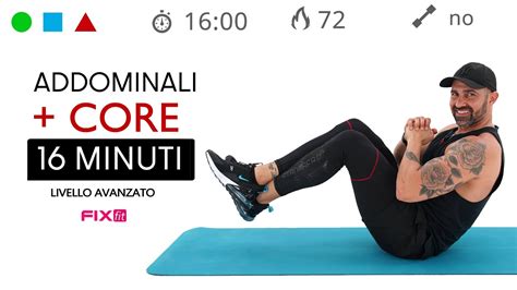 Esercizi Per Addominali E Core Stability Allenamento Veloce Avanzato