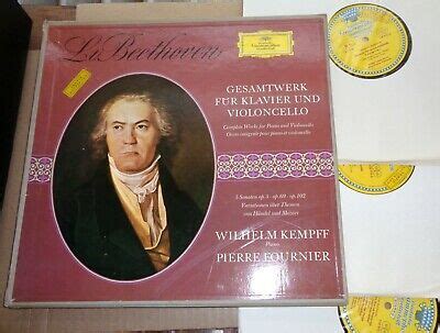 Popsike Kempff Fournier BEETHOVEN Works For Piano And Cello DGG