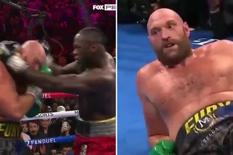 Watch Footage That Proves It Was Deontay Wilders Fault Tyson Fury Got