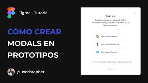 Figma Tutorial Cómo crear Modals en prototipos YouTube