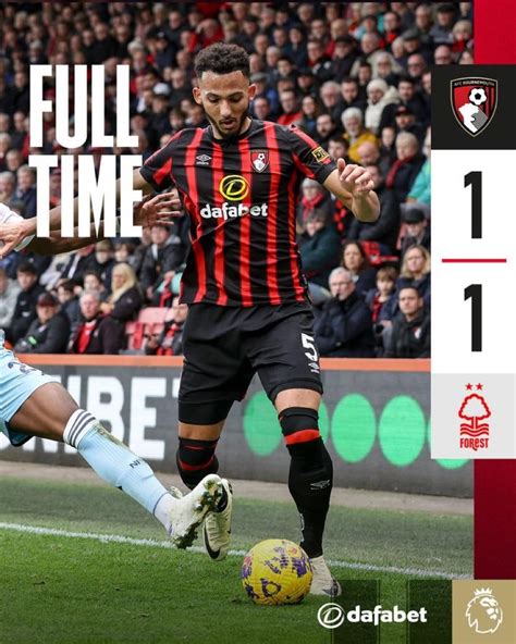 FULL TIME: Bournemouth 1-1 Nottingham Forest : r/AFCBournemouth