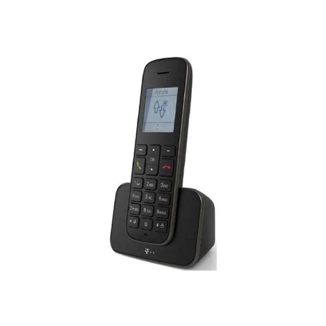 Telekom Sinus 207 Schwarz DECT Telefon Schnurlos Monochrome Display