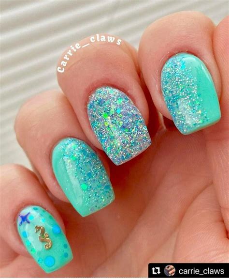 40 Tropical Beach Nail Designs For Summer The Glossychic Beach Nail Designs Beach Nails