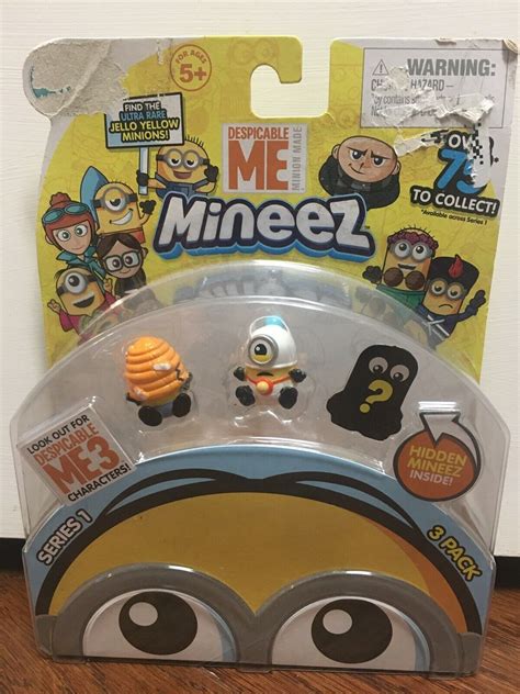 Despicable Me Minion Mineez Series 1 Beehive Minion And Mystery Fig