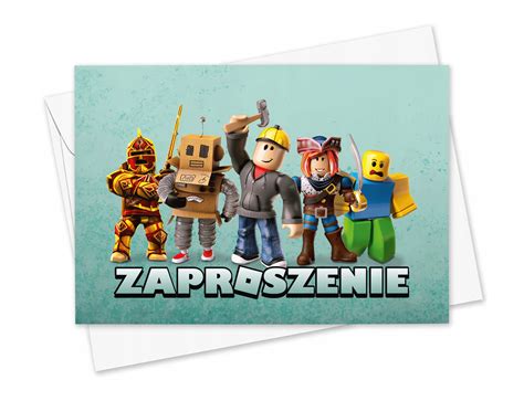 Zaproszenia Urodzinowe Roblox Piksele Rb Allegro Pl