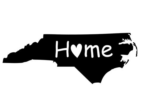 North Carolina Home Detailed State Silhouette By Finecraftsman