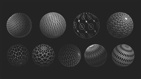 D Sphere Mesh Grid Ball Or Sphere In Grid Of Line D Abstract Object