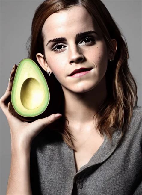 Emma Watson And An Avocado High Quality Photography Stable Diffusion