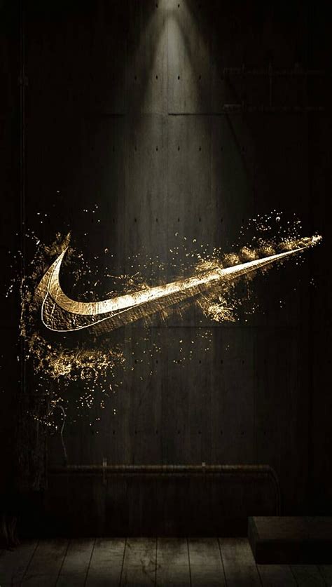 Gold Nike Tick D Hd Phone Wallpaper Pxfuel