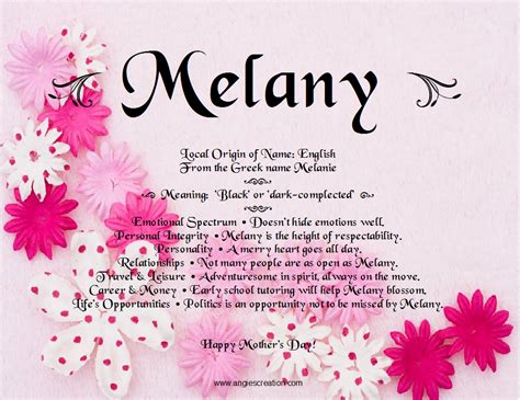 Melany Unique Names