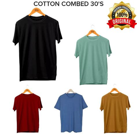 Jual Kaos Polos Pendek Cotton Combed 30s Premium Kaos Polos Bandung