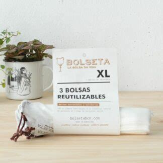 Bolsas Para Frutas Residuo Cero Y Solidarias XL Pack X3 Usar Y Reusar