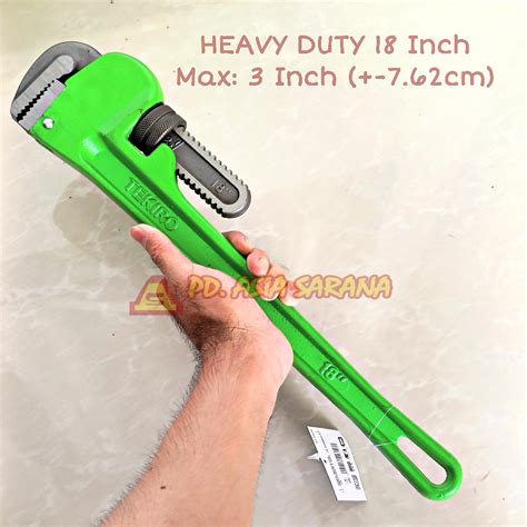 Jual Kunci Pipa Inch Tekiro Heavy Duty Konci Besi Pipe Wrench