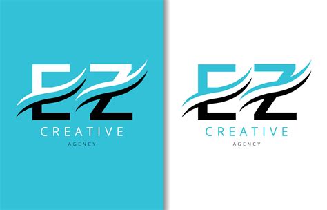 E Z Letter Logo Design With Background And Creative Company Logo