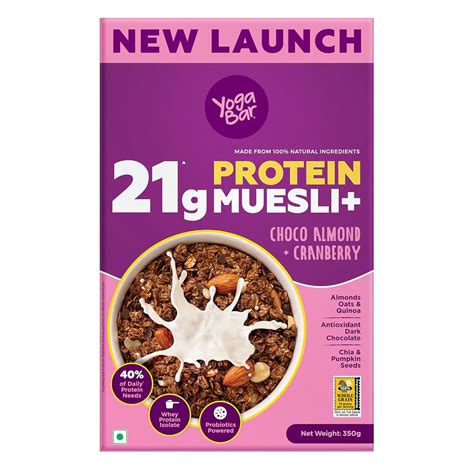 Yogabar Super High Protein Muesli G G Protein With Probiotics