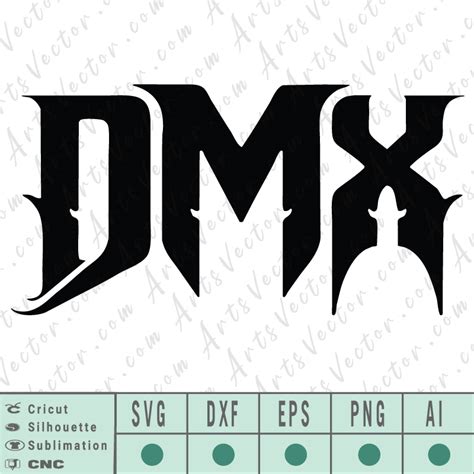 DMX Logo SVG EPS DXF PNG AI Instant Download