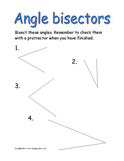 Segment Bisector Worksheet