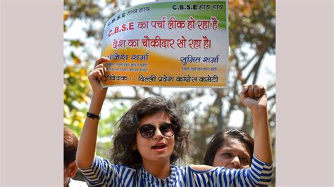 Cbse Paper Leak Students And Activists Protest In Pic News Zee News