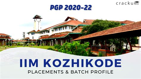 IIMK (Kozhikode) PGP Placements & Batch Profile 2022 - Cracku