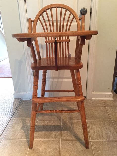 Reduced Price Vintage Wooden High Chair Jenny Lind Antique Etsy