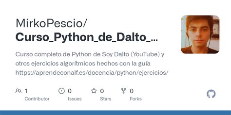 GitHub MirkoPescio Curso Python De Dalto Y Otros Ejercicios Curso