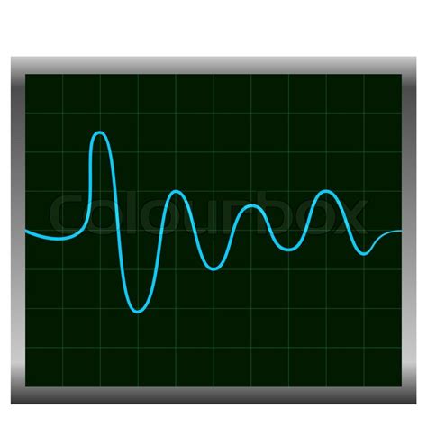 Normal Ecg Electronic Cardiogram Stock Vector Colourbox