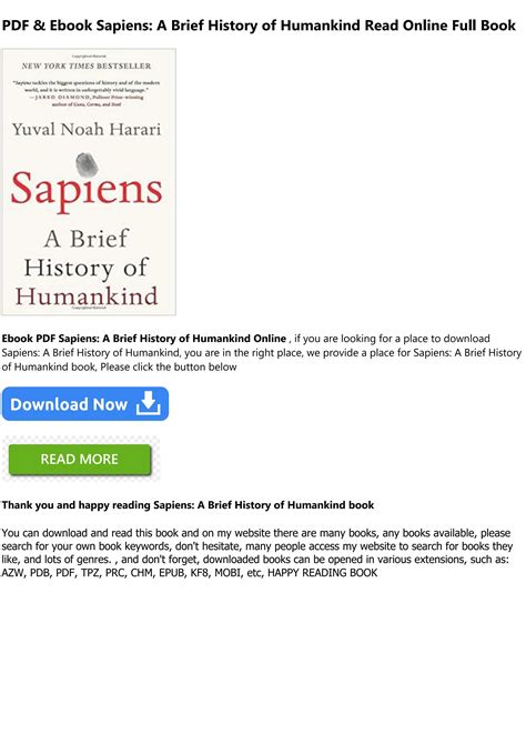 [Ebook]^^ Sapiens: A Brief History of Humankind TXT,PDF,EPUB by ...