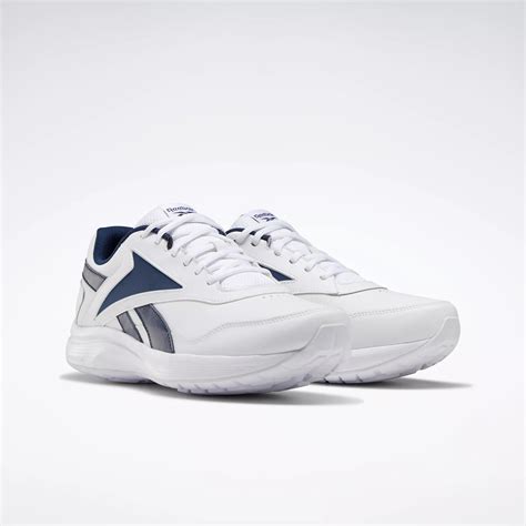 Walk Ultra 7 Dmx Max Extra Wide Men S Shoes White Collegiate Navy Collegiate Royal Reebok