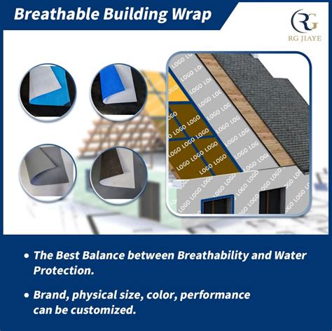 Oem Odm Synthetic Roof Underlayment Breathable Roof Membrane Vapor