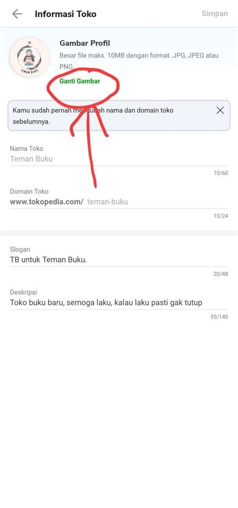 Cara Ganti Foto Profil Toko Di Tokopedia Seller Tongbos