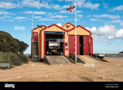 Lifeboat Station At Wells Next The Sea Norfolk England Stock Photo