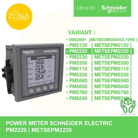 Jual Power Meter Schneider Pm2220 Metsepm2220 Easylogic Jakarta Pusat Zona Panel Tokopedia