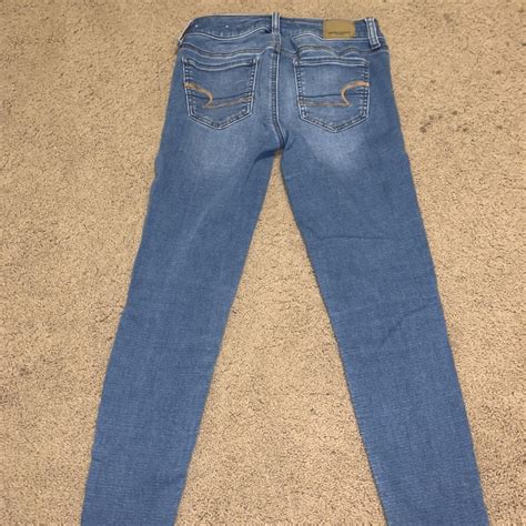 American Eagle Light Wash Jeans Worn Once In Depop