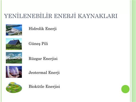 Yenilenebilir Enerji Kaynaklar Ppt