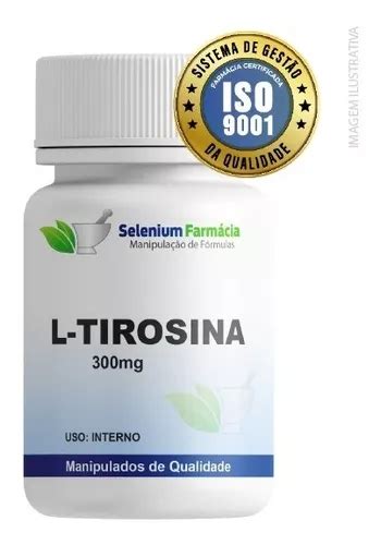 L tirosina 300mg 60 Cápsulas Parcelamento sem juros