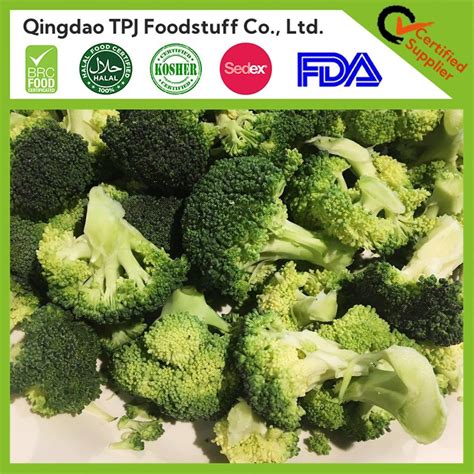 Health Frozen Broccoli Bulk IQF Vegetables With 20 40mm 40 60mm Cut