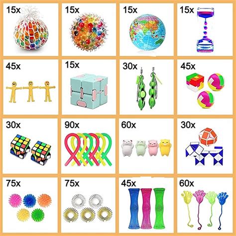 Fidget Toys by KEROKERO – Lot of 660 pcs -16 Different types – Fidget ...