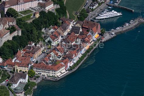 Meersburg Aus Der Vogelperspektive Ortskern Am Uferbereich Des