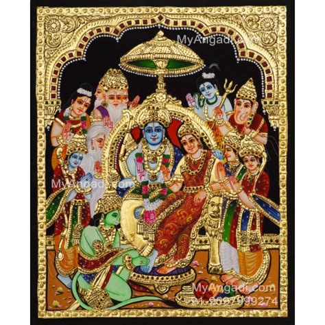 Ramar Pattabhishekam Tanjore Painting Buy Tanjore Paintings Online