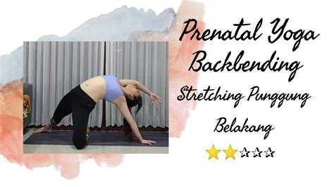 Prenatal Yoga Menguatkan Punggung Belakang Stretch Pinggang Gerakan