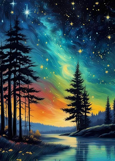 Amazon Foxkiss Tree Star Diamond Art Painting Kits For Adultsfull